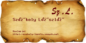 Székely László névjegykártya